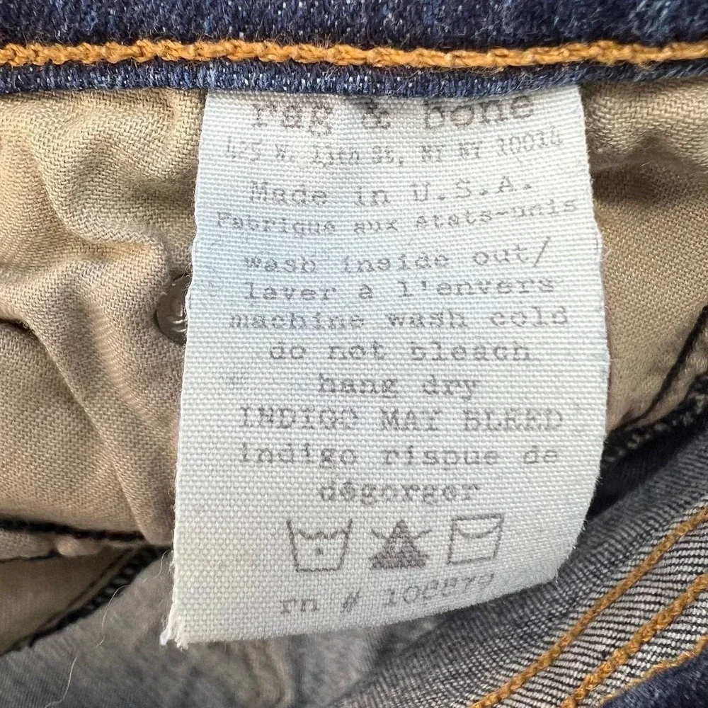 rag & bone Women's Skinny Jeans Size 25 (2) Medium Denim Wash - Picture 13 of 14